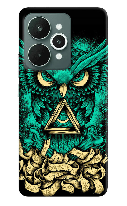 Green Owl Realme 15 Hard Case Back Cover by Casekaro
