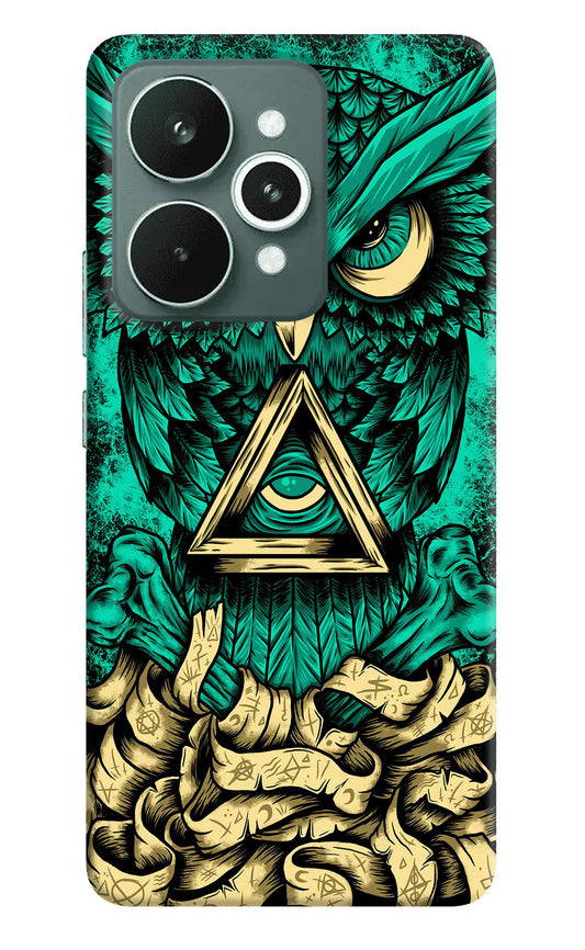 Green Owl Realme 15 Hard Case Back Cover by Casekaro