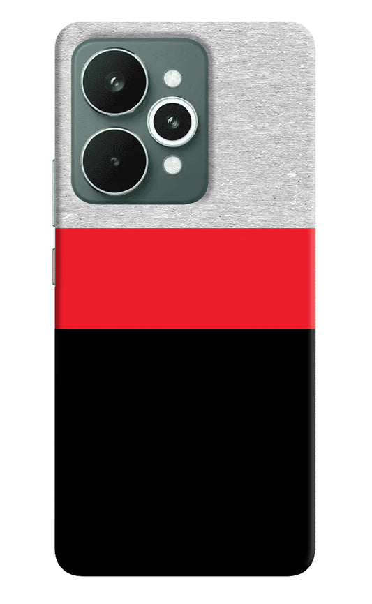 Tri Color Pattern Realme 15 Hard Case Back Cover by Casekaro