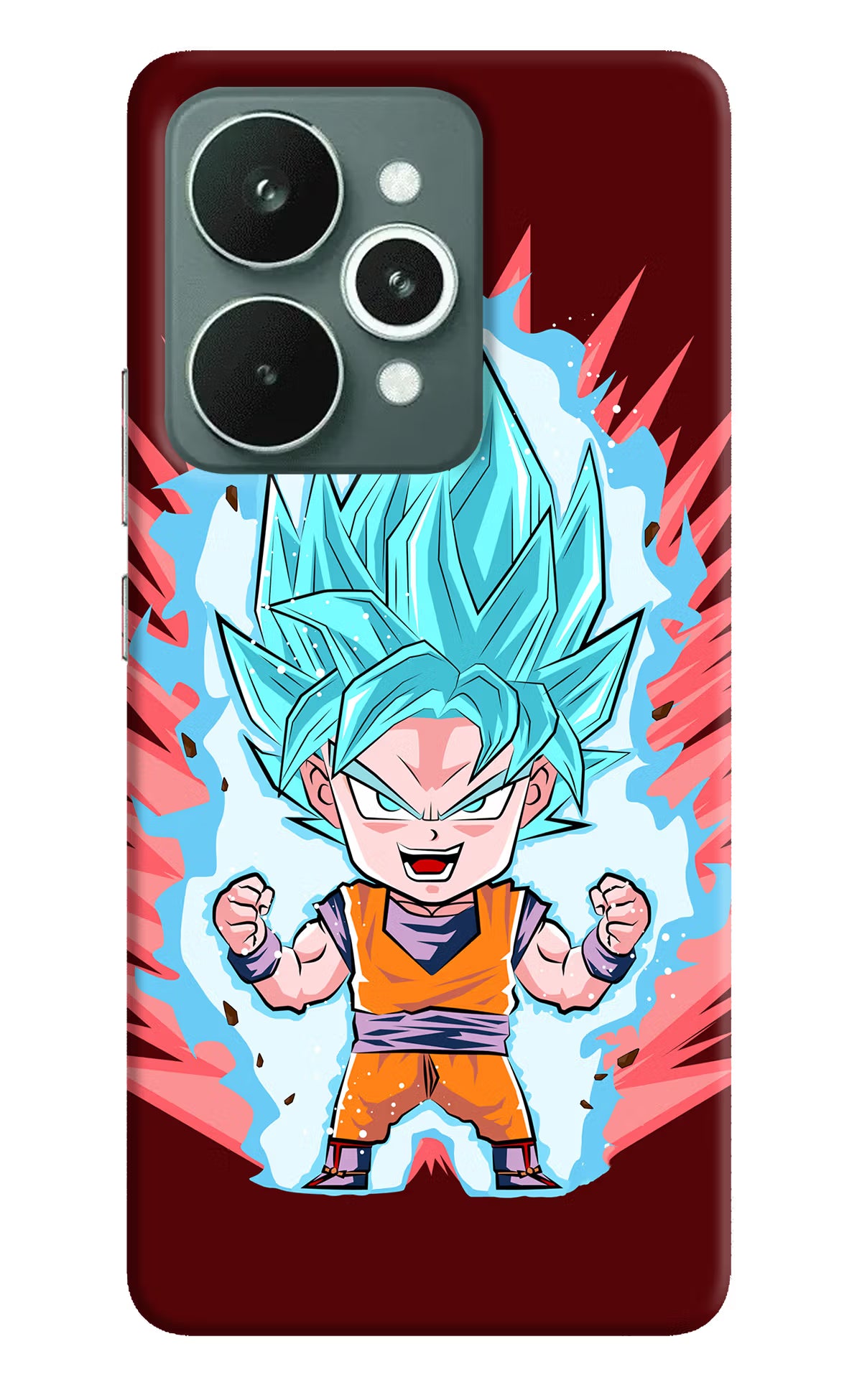 Goku Little Realme 15 Hard Case Back Cover by Casekaro
