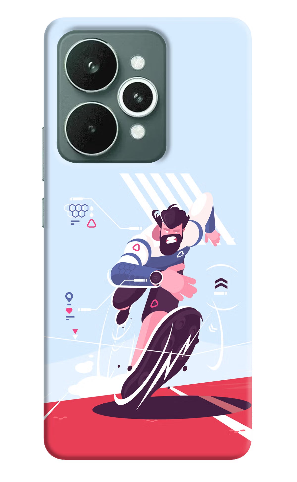 Run Pro Realme 15 Hard Case Back Cover by Casekaro
