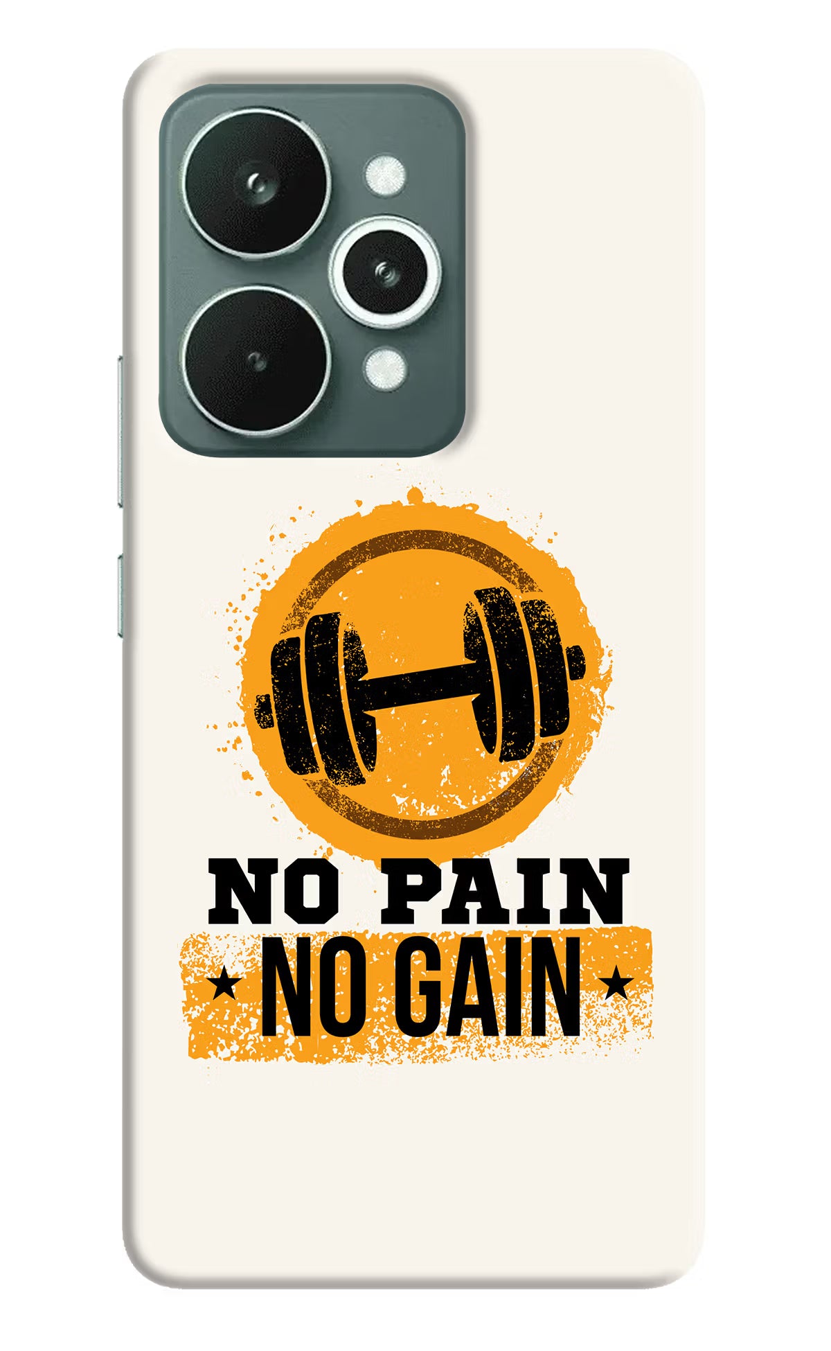No Pain No Gain Realme 15 Hard Case Back Cover by Casekaro