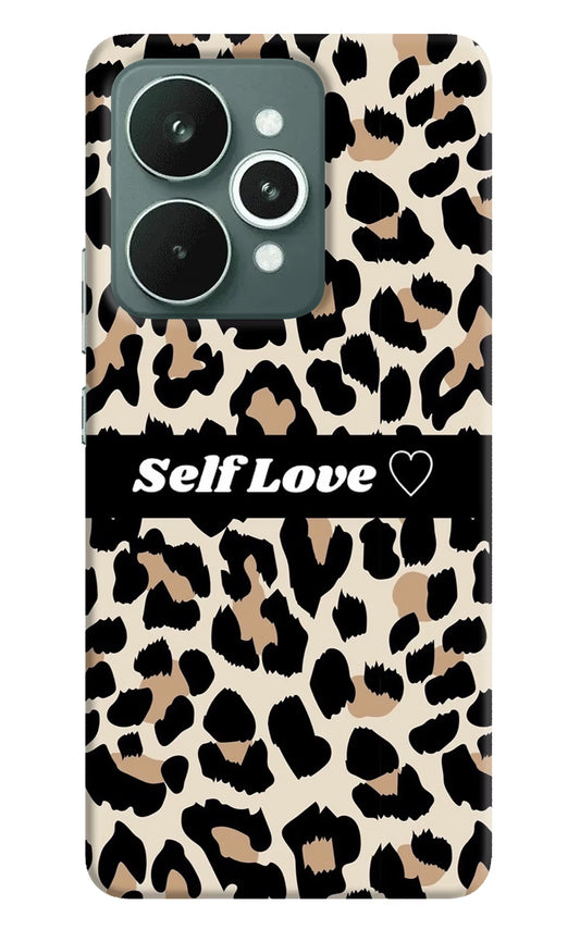 Leopard Print Self Love Realme 15 Hard Case Back Cover by Casekaro