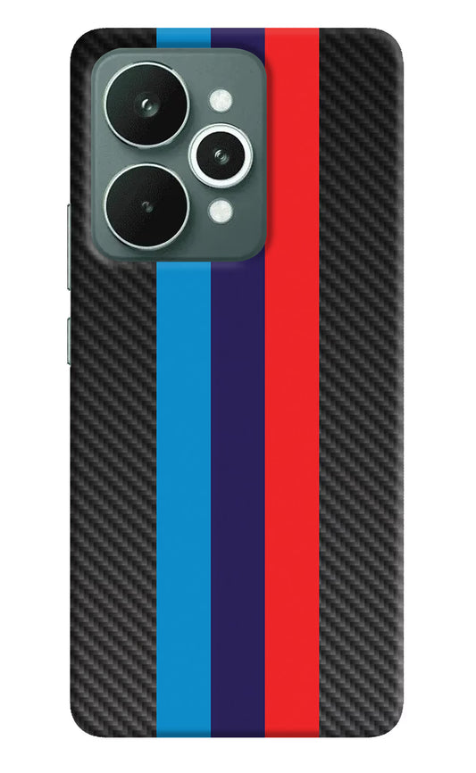 BMW Stripes Pattern Realme 15 Hard Case Back Cover by Casekaro