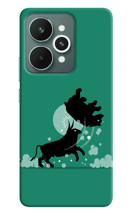 Bull Conqueror Realme 15 Hard Case Back Cover by Casekaro