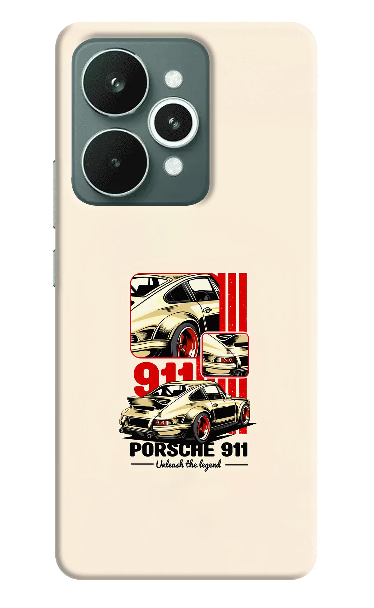 Classic Porsche 911 Realme 15 Hard Case Back Cover by Casekaro