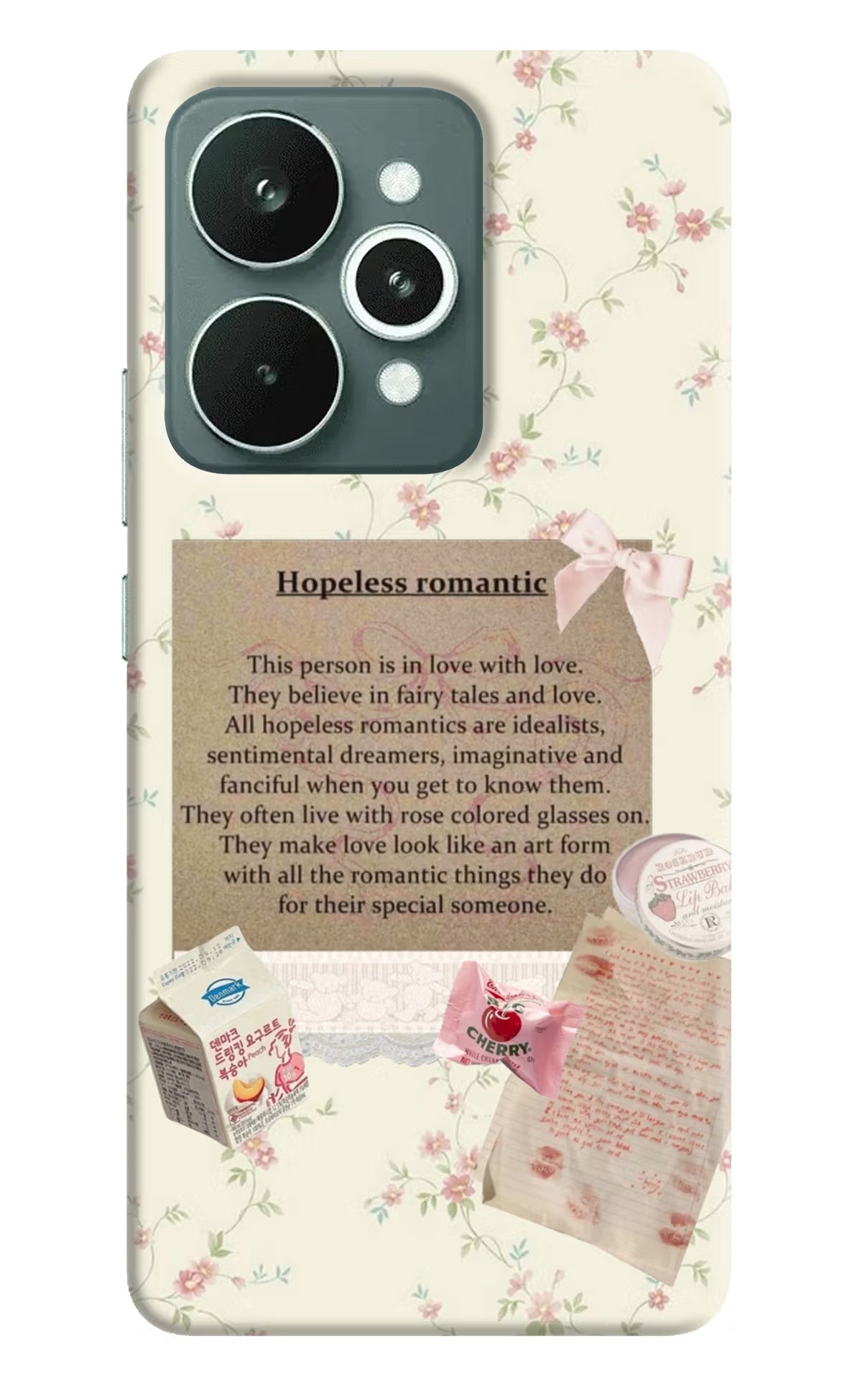 Hopeless Romantic Realme 15 Hard Case Back Cover by Casekaro