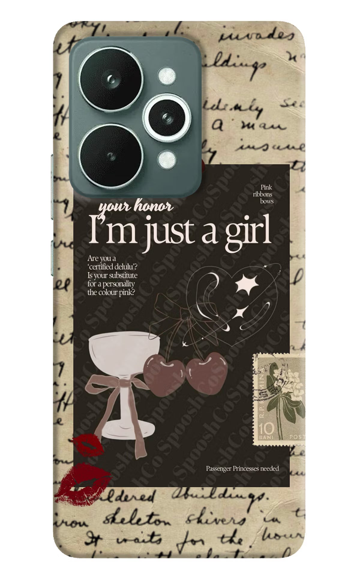 I am just a girl Realme 15 Hard Case Back Cover by Casekaro