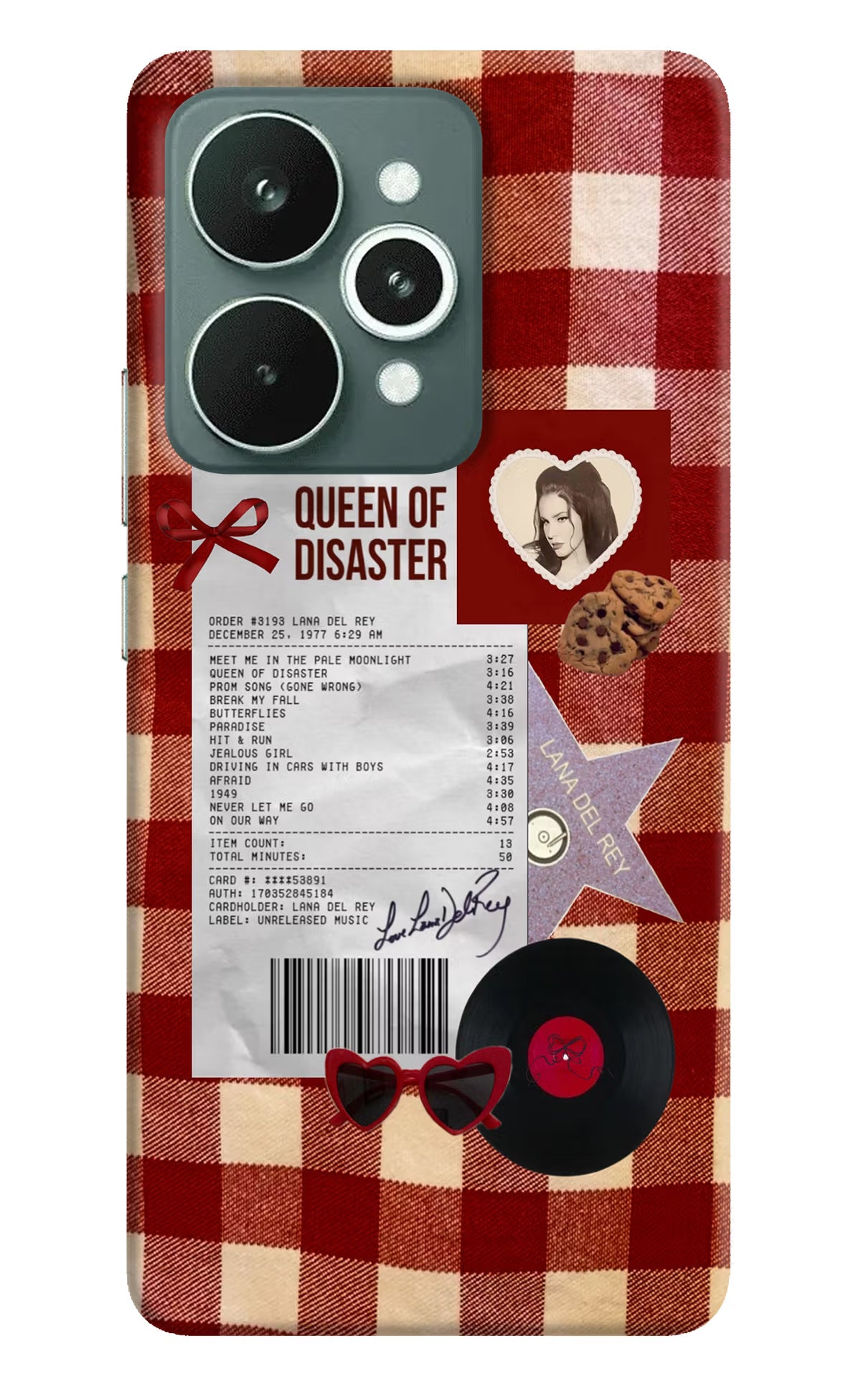 Queen of Disaster Realme 15 Hard Case Back Cover by Casekaro