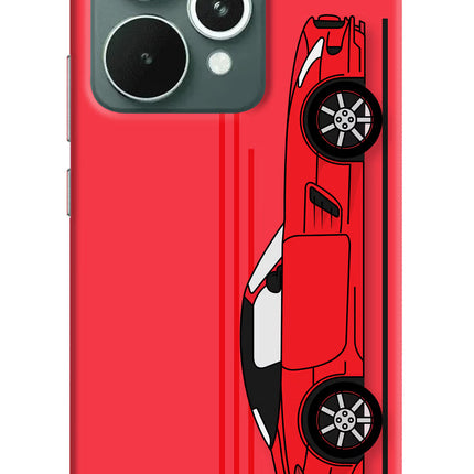 Red Velocity Realme 15 Hard Case Back Cover by Casekaro