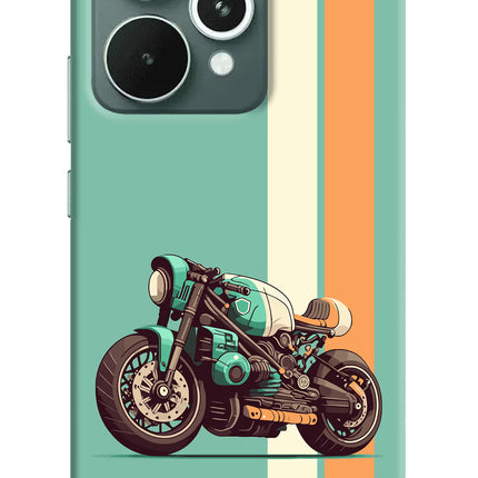 Striped Moto Drift Realme 15 Hard Case Back Cover by Casekaro