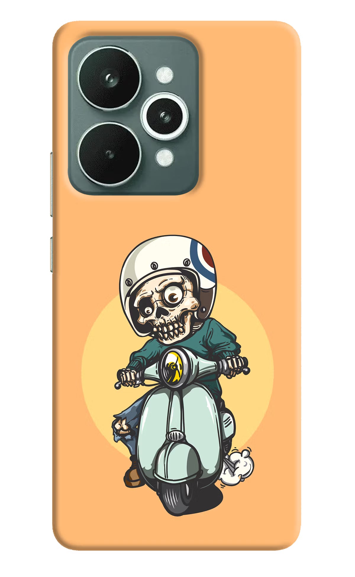Undead Biker Realme 15 Hard Case Back Cover by Casekaro