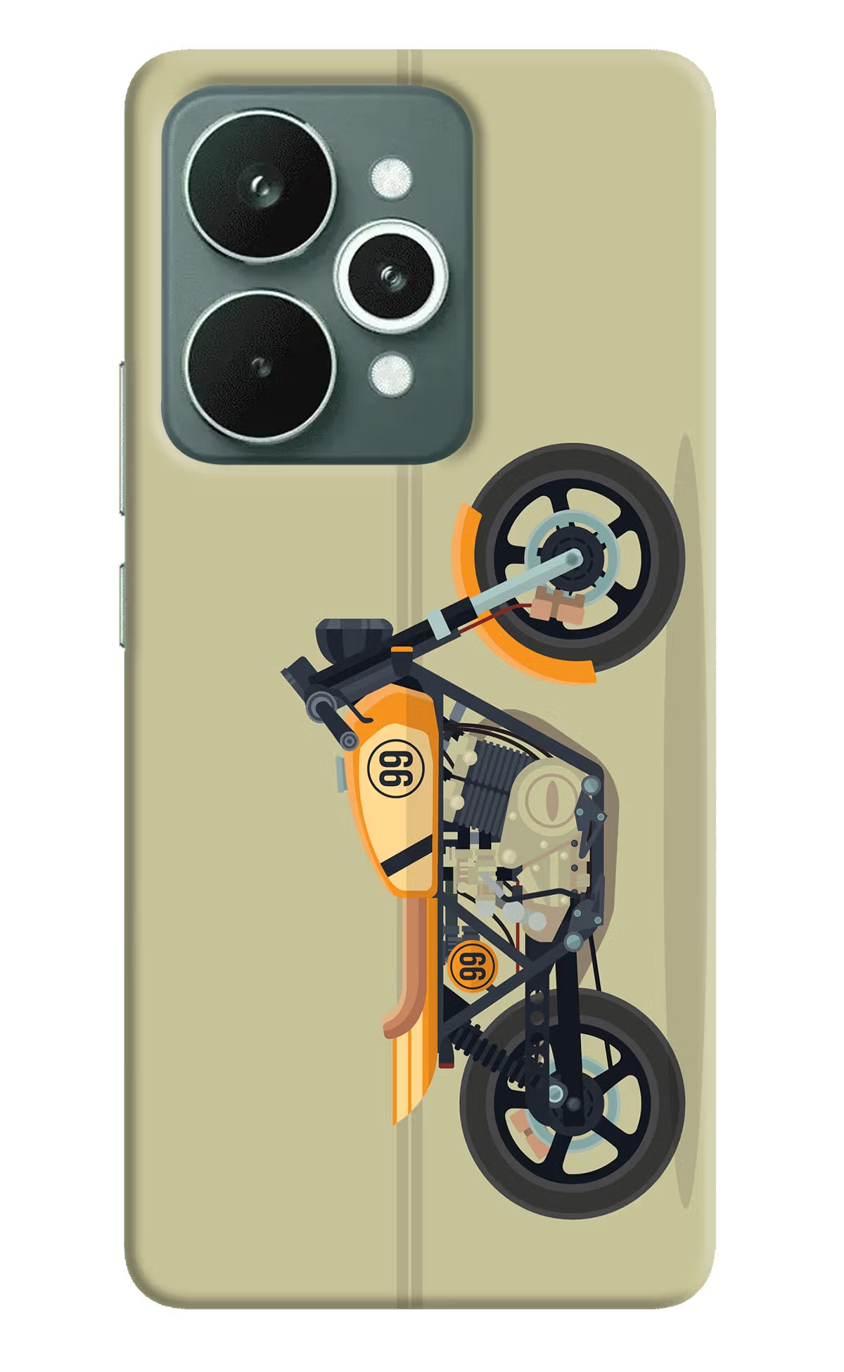 Vertical Speedster Realme 15 Hard Case Back Cover by Casekaro