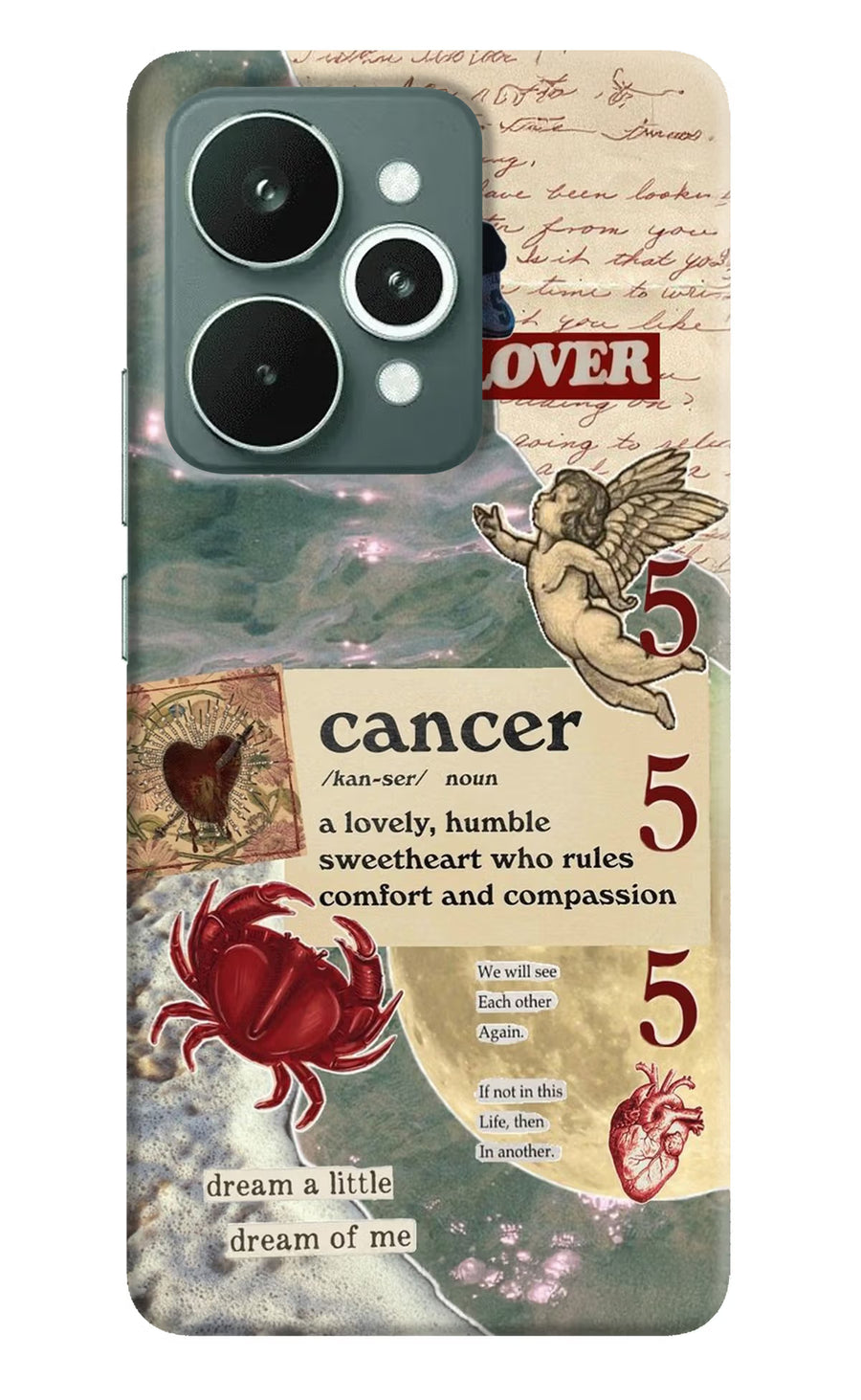 Cancer Zodiac Realme 15 Back Cover, Hard case