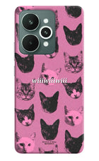 Pink Cats Realme 15 Hard Case Back Cover by Casekaro