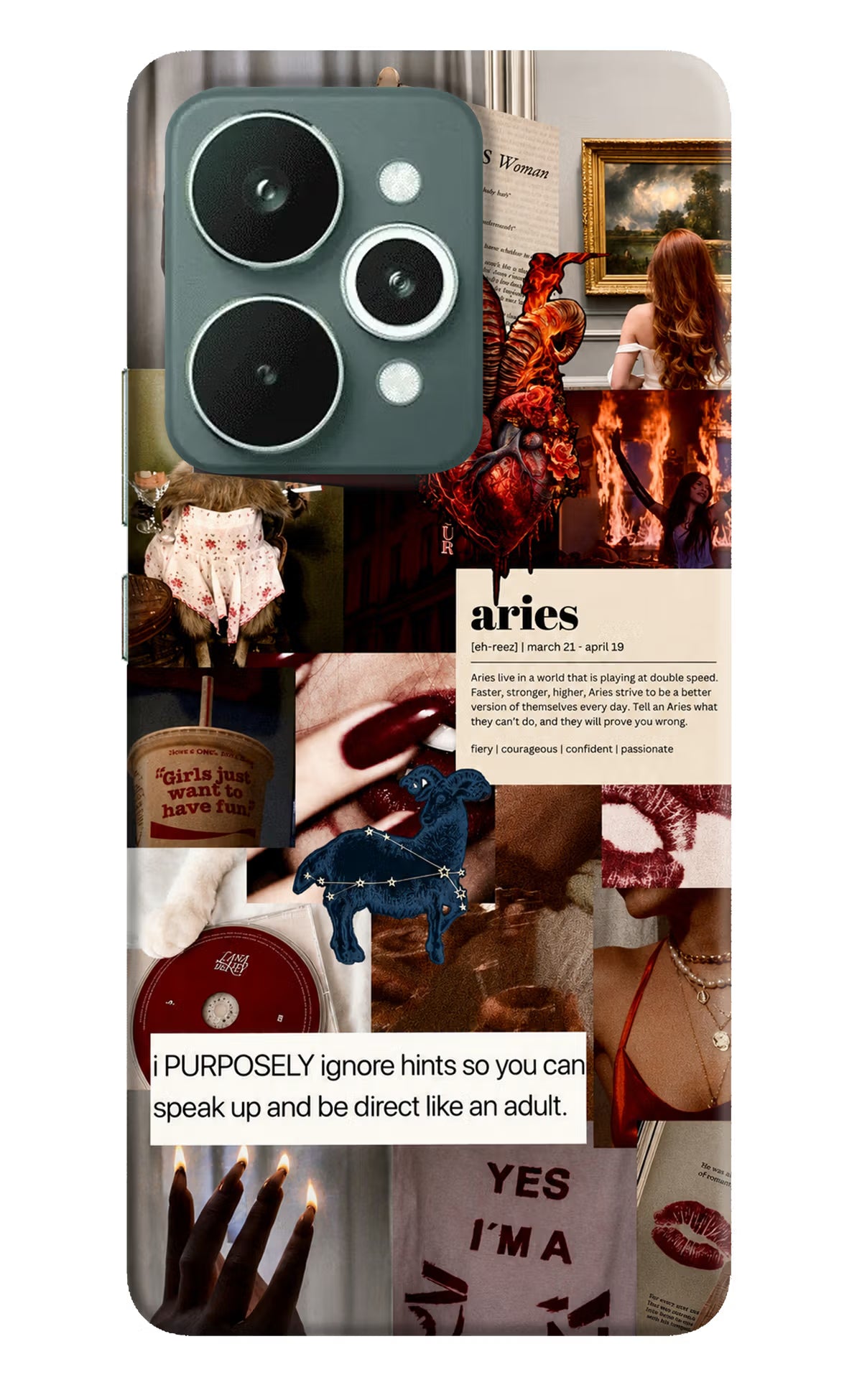 Zodiac Aries Realme 15 Back Cover