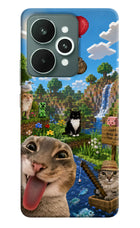 Minecraft Cat Chaos Realme 15 Hard Case Back Cover by Casekaro