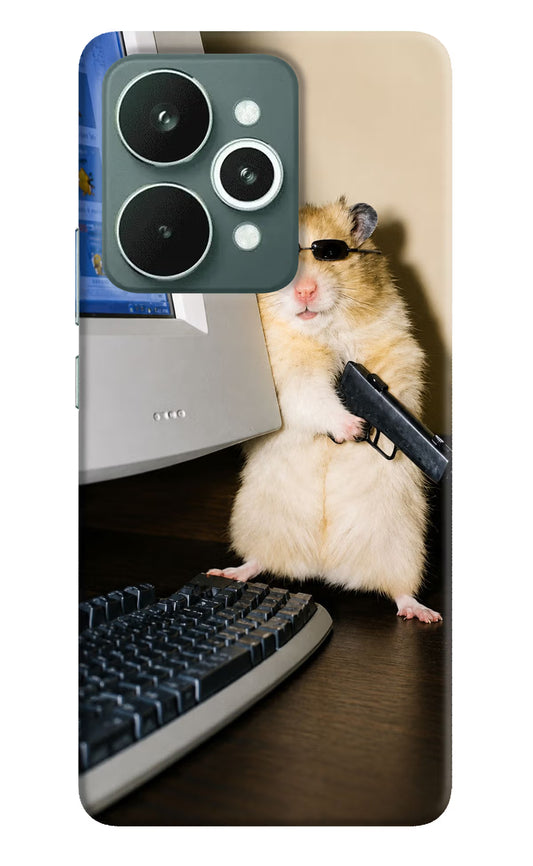 Hacker Hamster Realme 15 Hard Case Back Cover by Casekaro