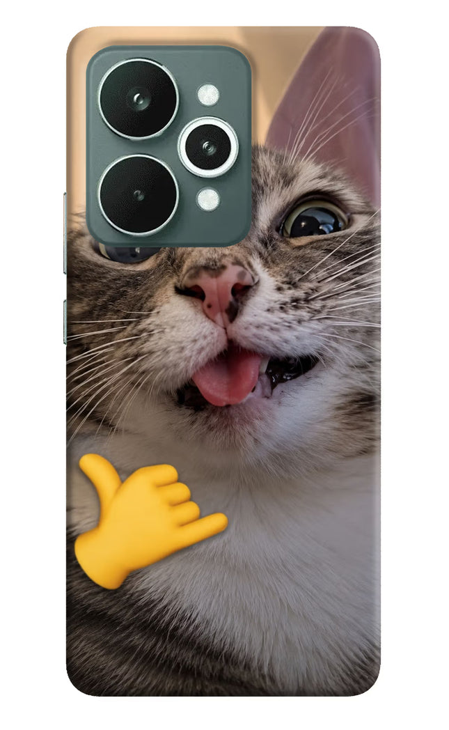 Silly Cat Call Realme 15 Hard Case Back Cover by Casekaro