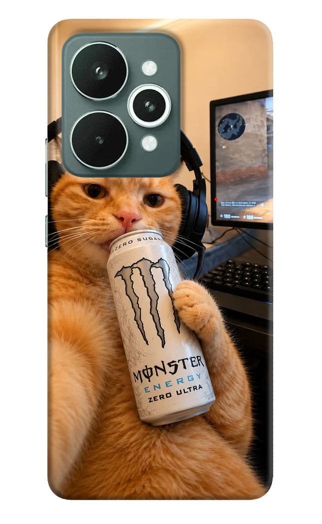 Gamer Cat Energy Realme 15 Hard Case Back Cover by Casekaro
