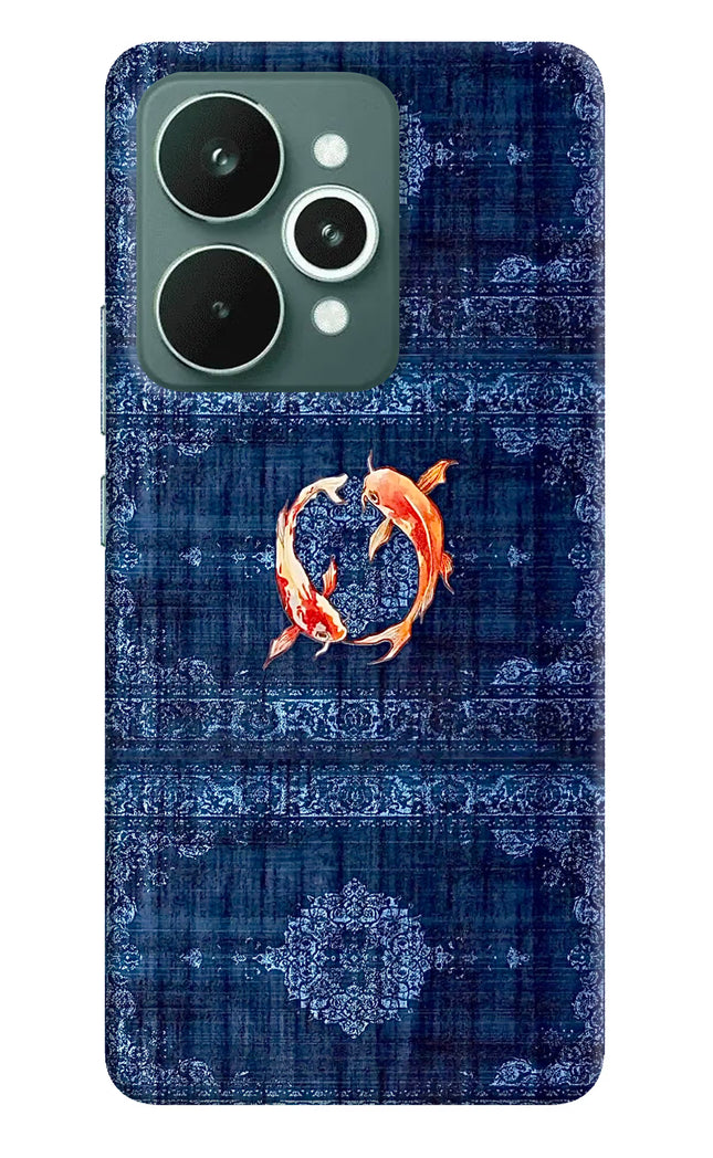 Koi Blue Realme 15 Hard Case Back Cover by Casekaro