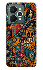 Folk Print Realme 15 Hard Case Back Cover by Casekaro