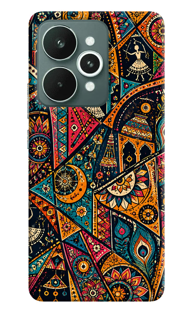 Folk Print Realme 15 Hard Case Back Cover by Casekaro