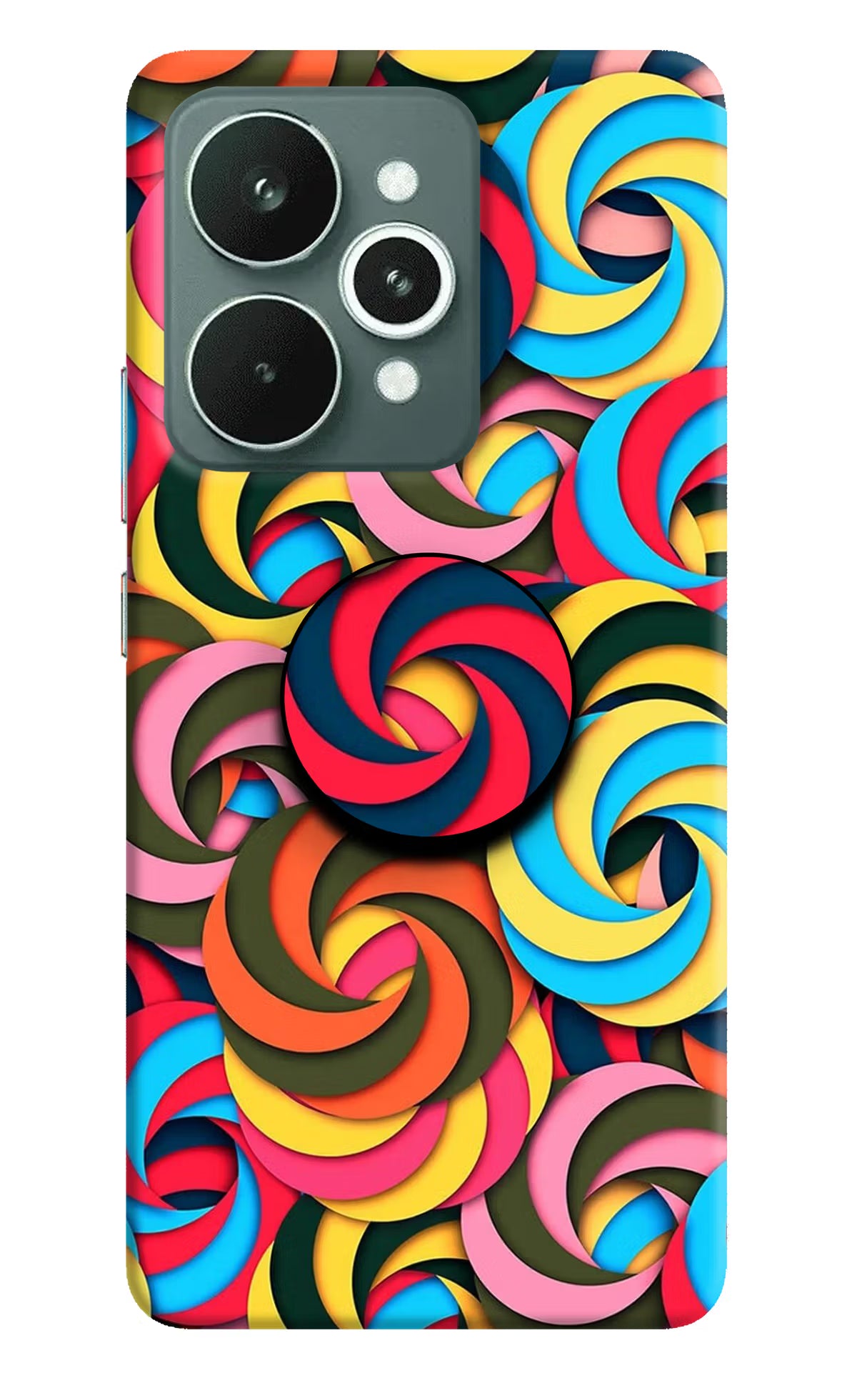Spiral Pattern Realme 15 Pop Case by Casekaro