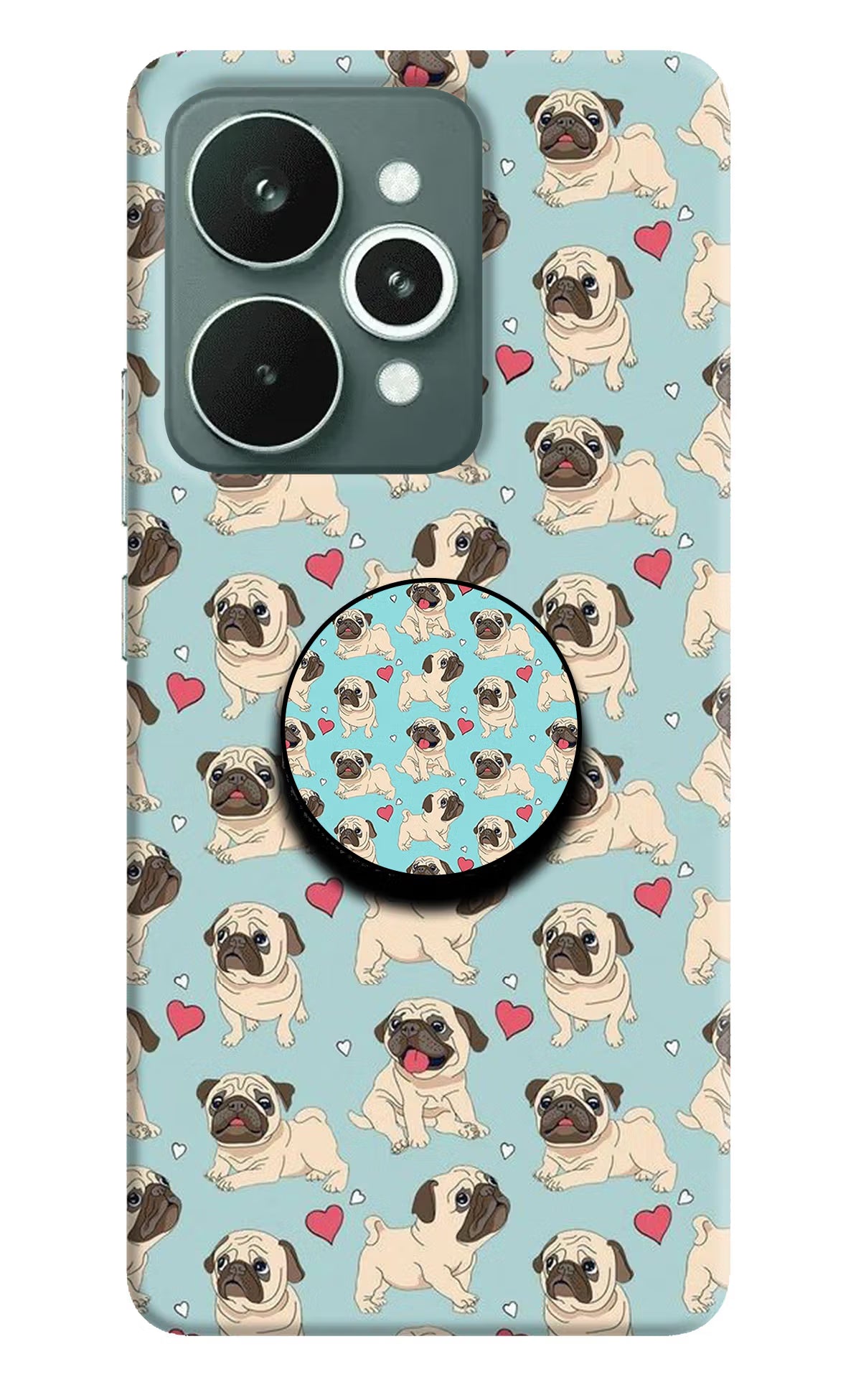 Pug Dog Realme 15 Pop Case by Casekaro