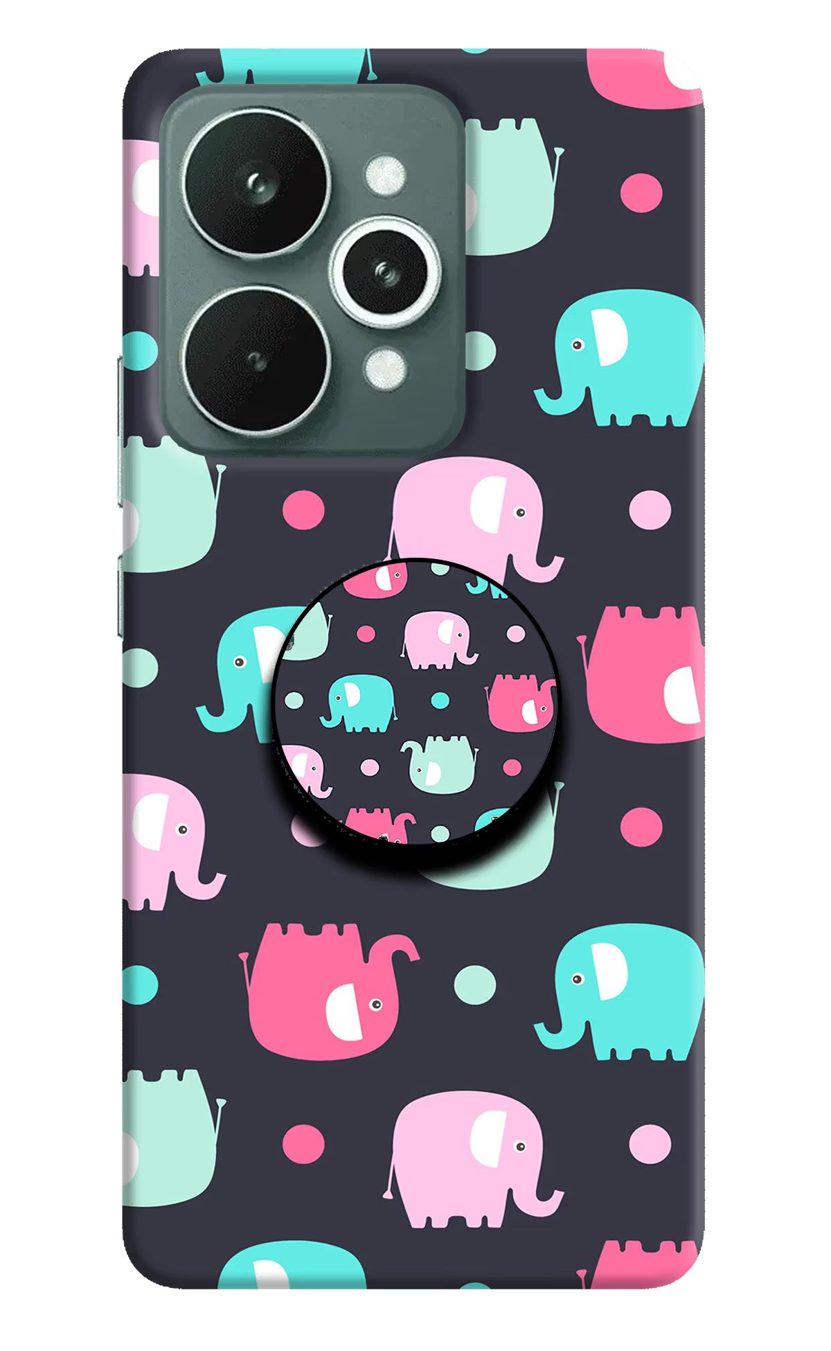 Baby Elephants Realme 15 Pop Case by Casekaro