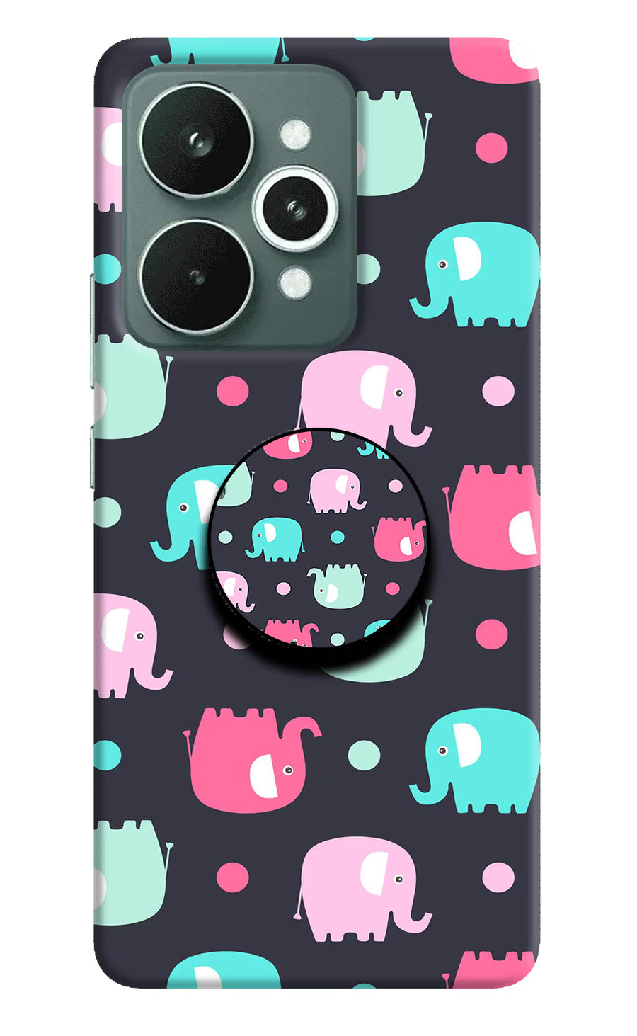 Baby Elephants Realme 15 Pop Case, Hard case