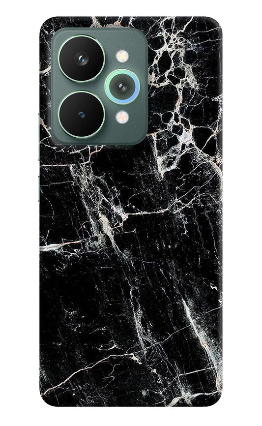 Black Marble Texture Realme 15 Pro Hard Case Back Cover by Casekaro