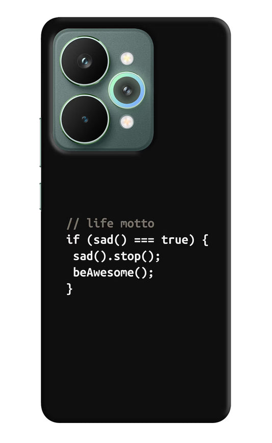 Life Motto Code Realme 15 Pro Hard Case Back Cover by Casekaro