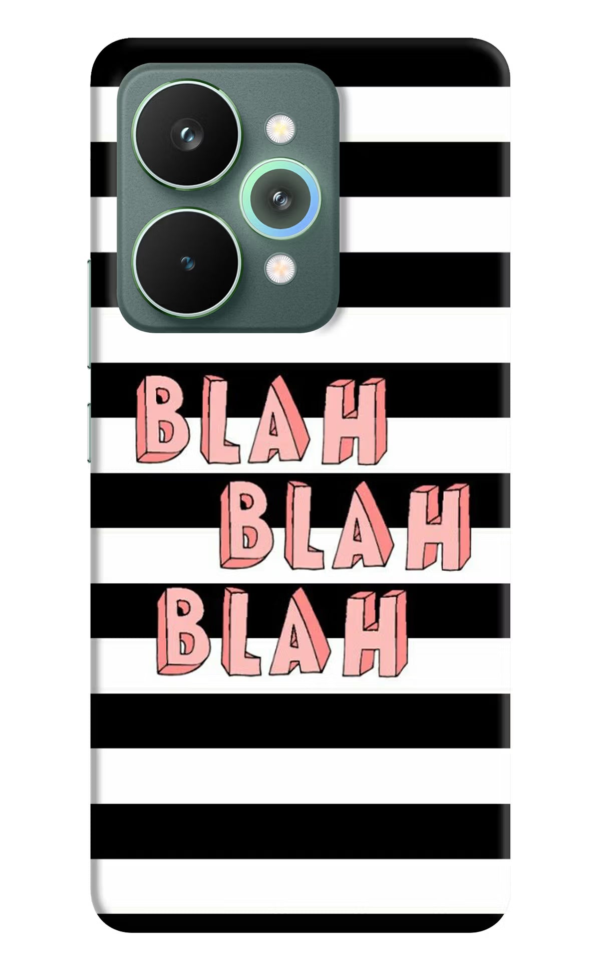 Blah Blah Blah Realme 15 Pro Hard Case Back Cover by Casekaro