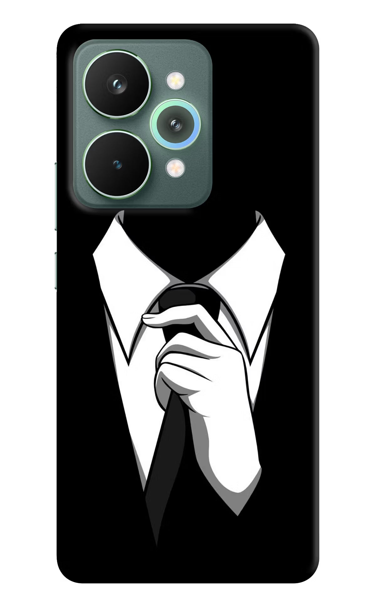 Black Tie Realme 15 Pro Hard Case Back Cover by Casekaro