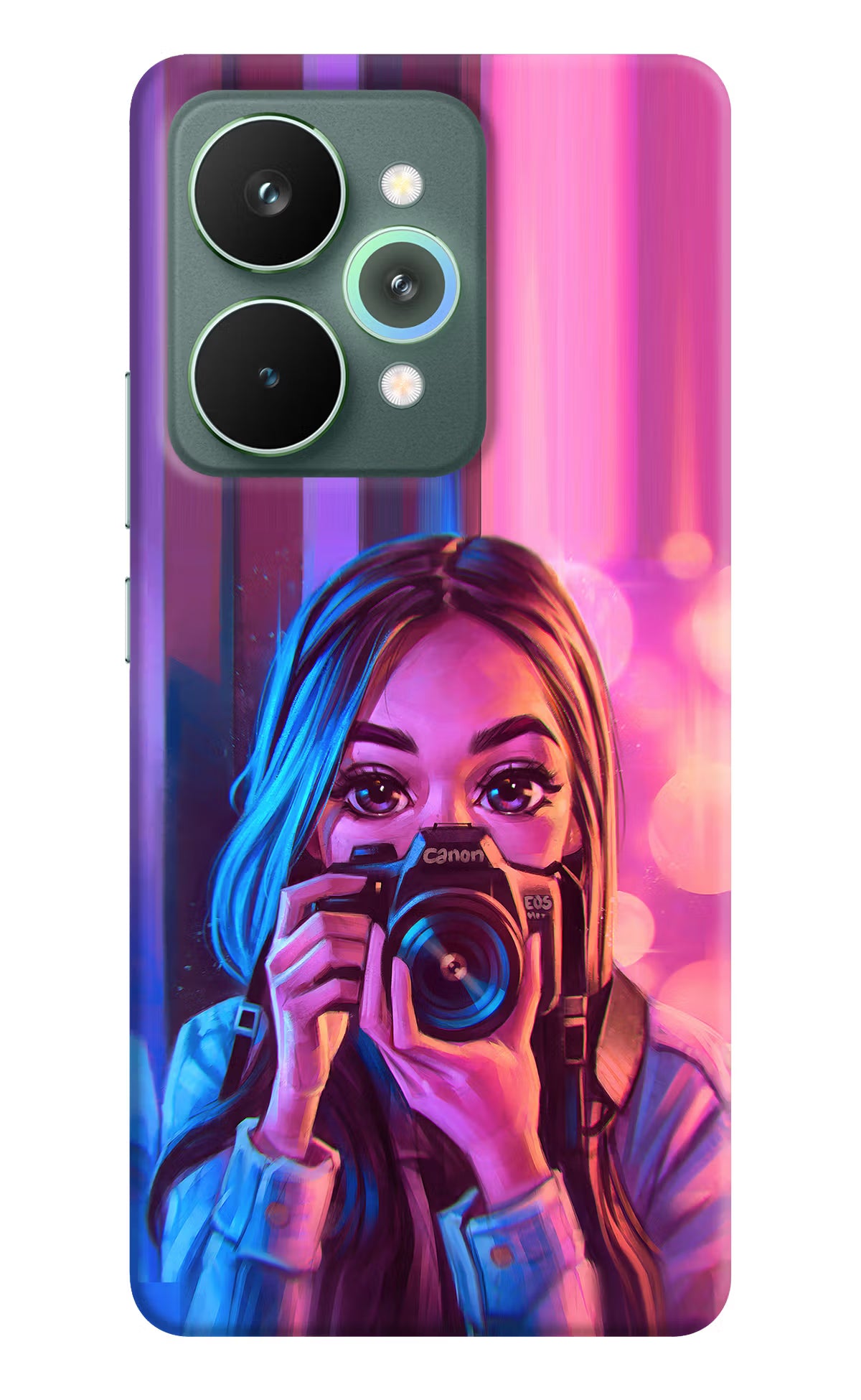 Girl Photographer Realme 15 Pro Hard Case Back Cover by Casekaro
