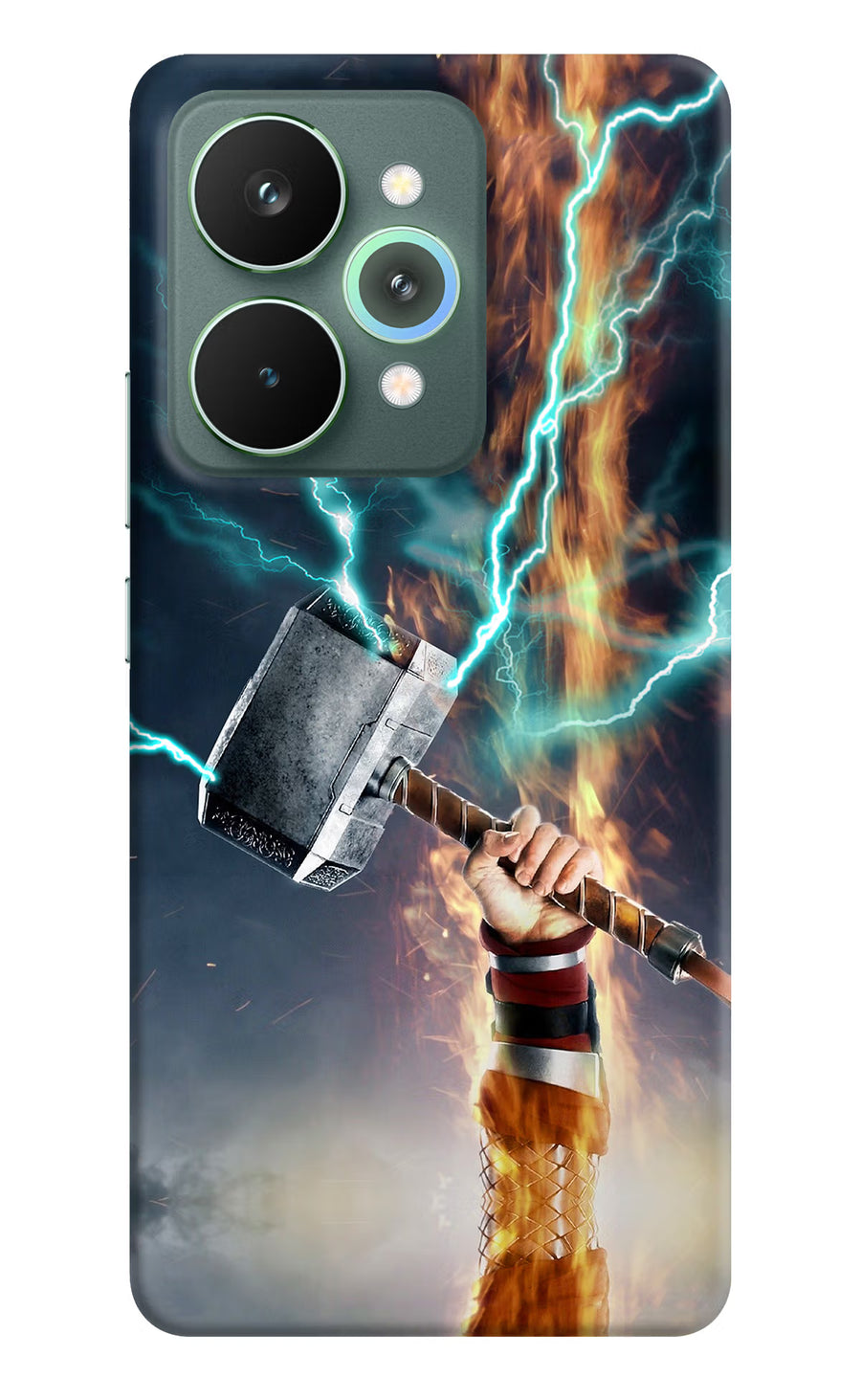 Thor Hammer Mjolnir Realme 15 Pro Back Cover, Hard case