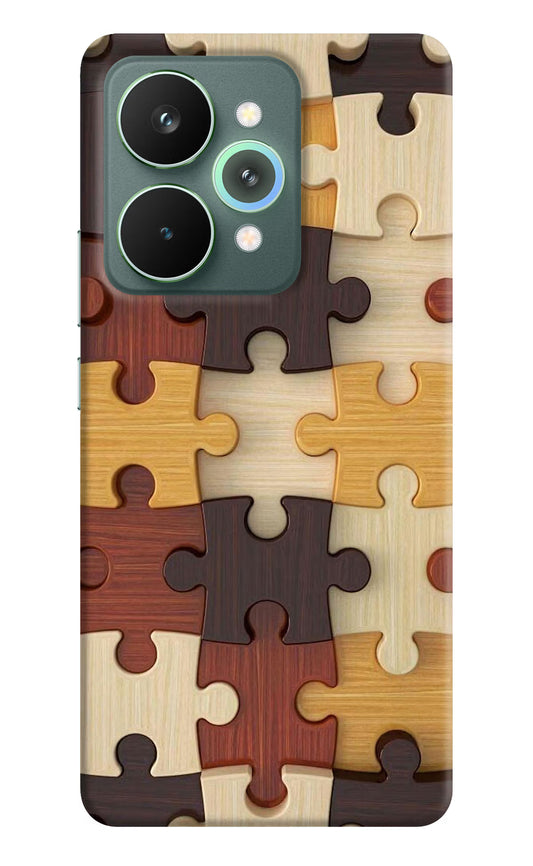 Wooden Puzzle Realme 15 Pro Hard Case Back Cover by Casekaro