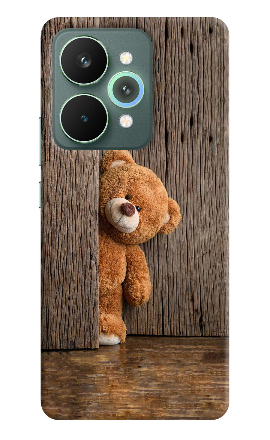 Teddy Wooden Realme 15 Pro Back Cover, Hard case