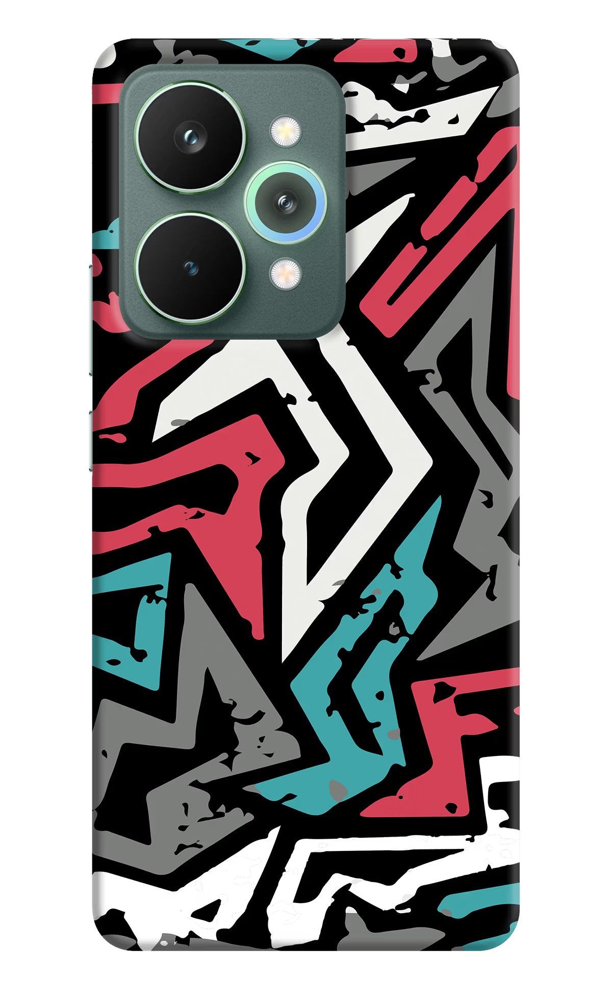 Geometric Graffiti Realme 15 Pro Hard Case Back Cover by Casekaro