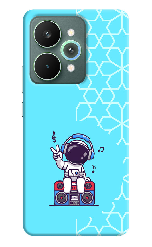 Cute Astronaut Chilling Realme 15 Pro Hard Case Back Cover by Casekaro