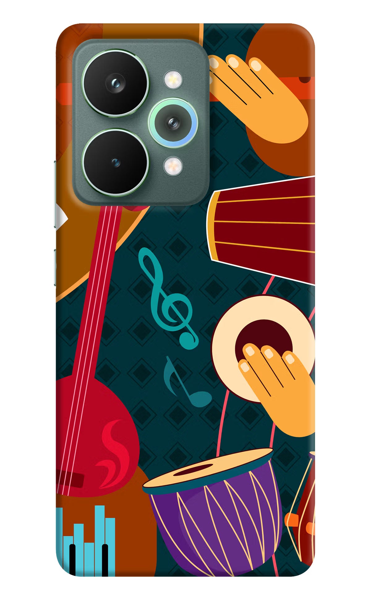 Music Instrument Realme 15 Pro Hard Case Back Cover by Casekaro