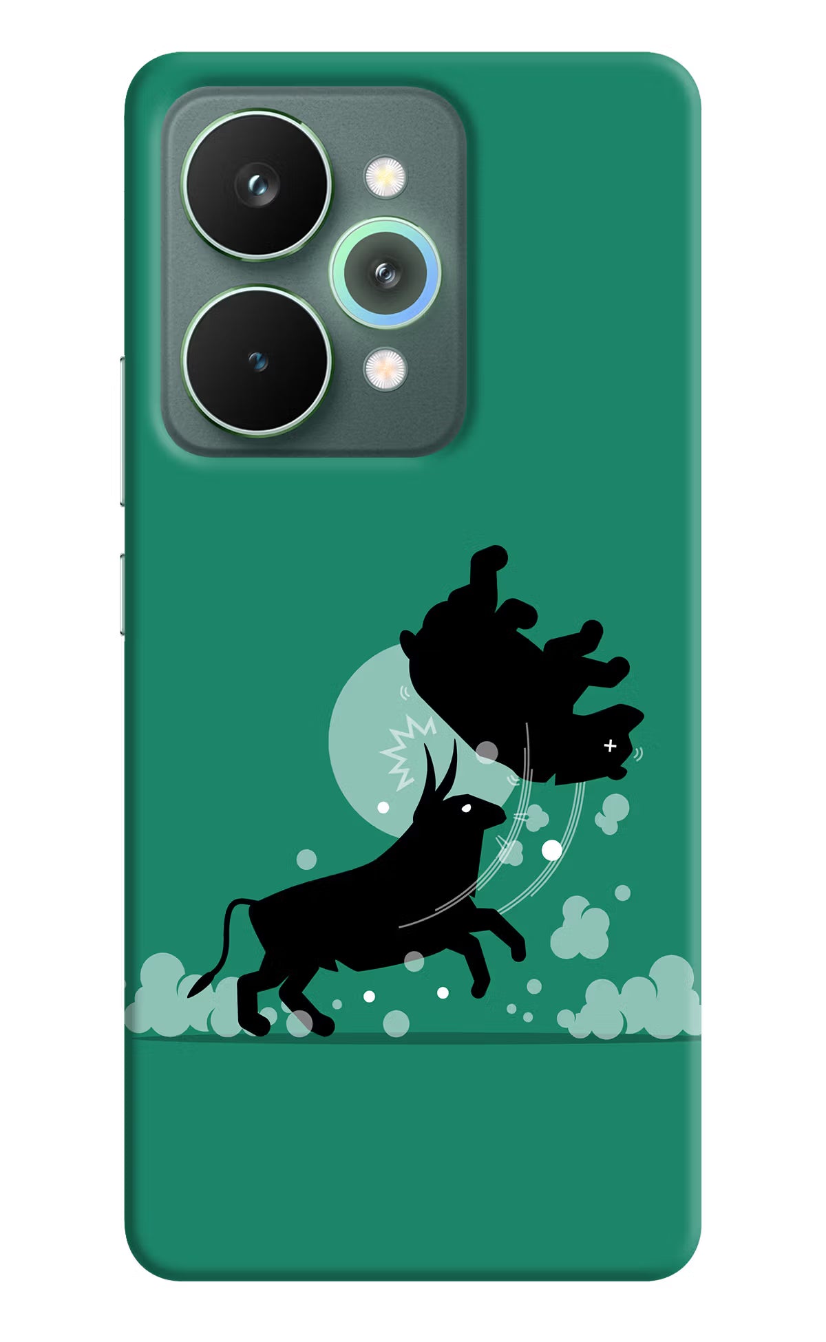 Bull Conqueror Realme 15 Pro Hard Case Back Cover by Casekaro