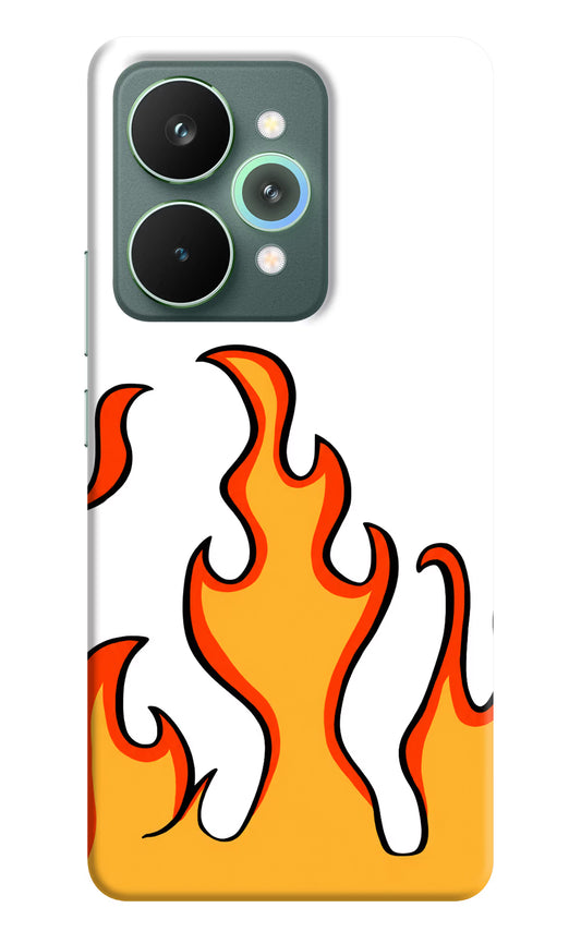 Fired Up – White Realme 15 Pro Hard Case Back Cover by Casekaro