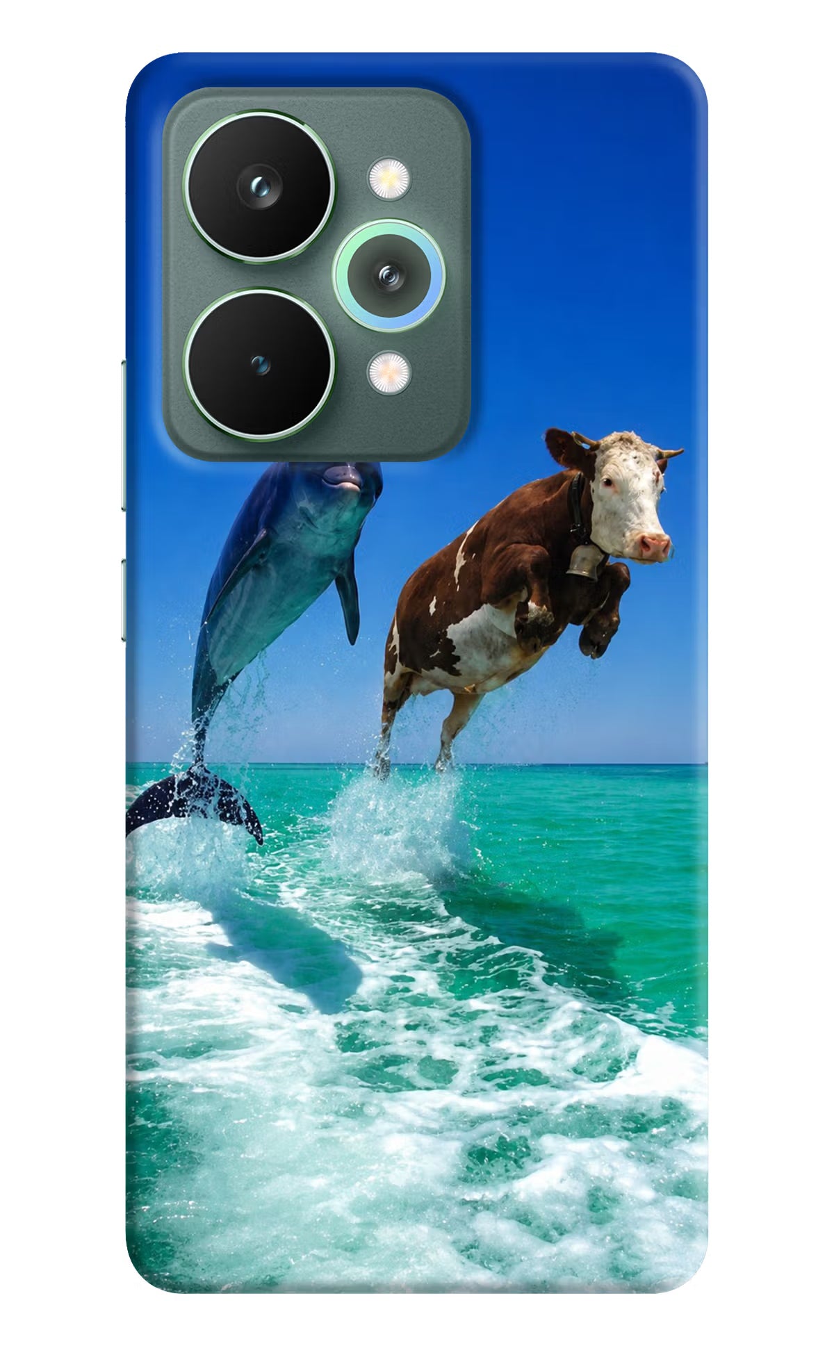 Dolphin vs Cow Realme 15 Pro Back Cover