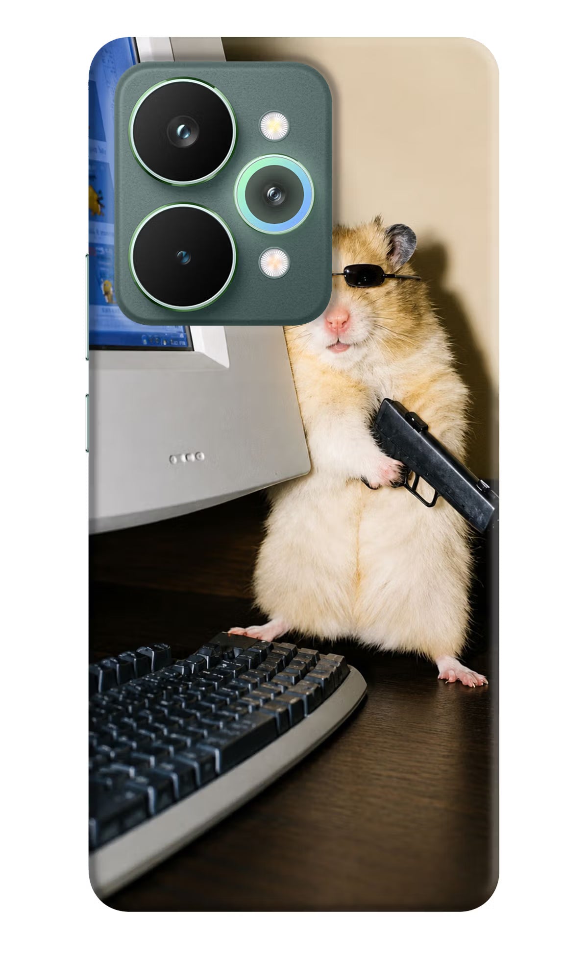Hacker Hamster Realme 15 Pro Hard Case Back Cover by Casekaro