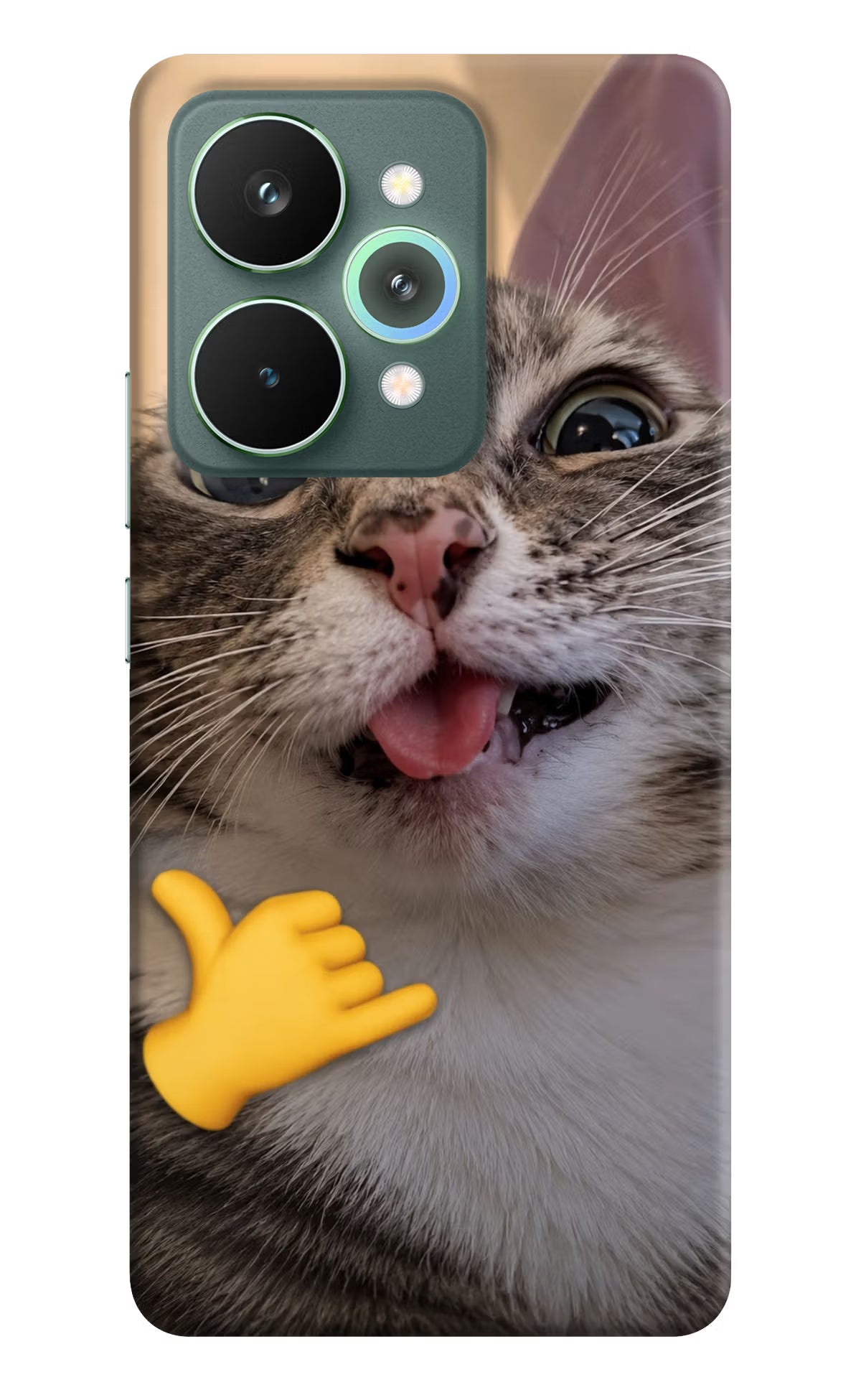 Silly Cat Call Realme 15 Pro Hard Case Back Cover by Casekaro