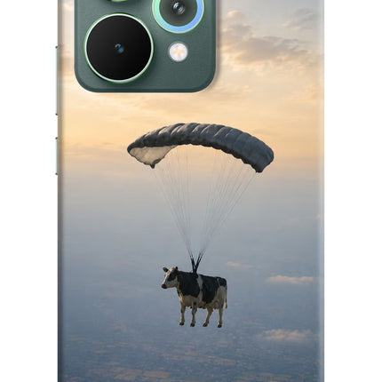 Skydiving Cow Realme 15 Pro Hard Case Back Cover by Casekaro