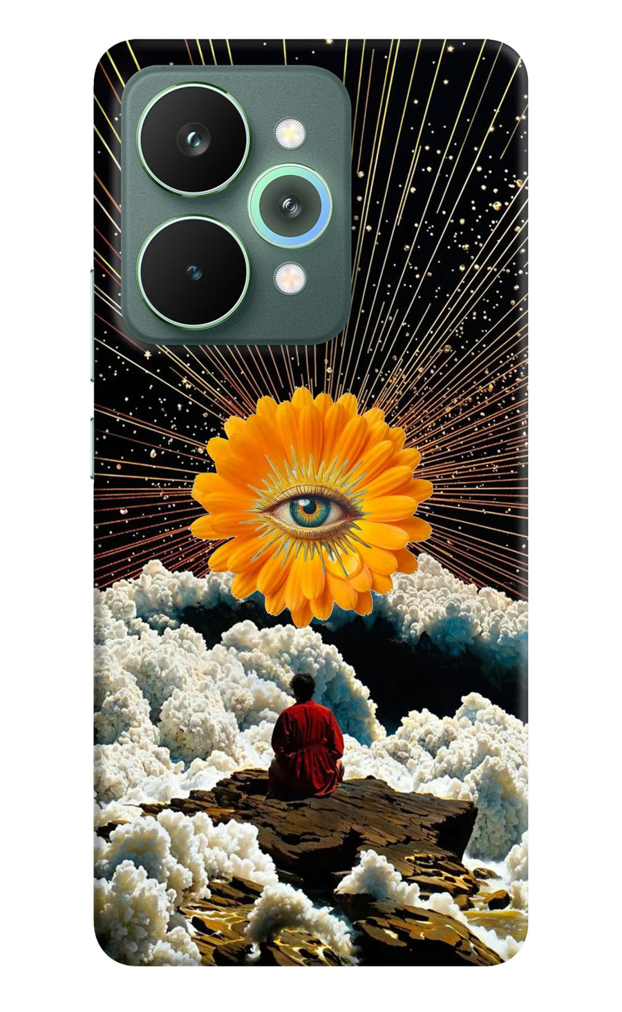 Cosmic Flower Realme 15 Pro Back Cover, Hard case