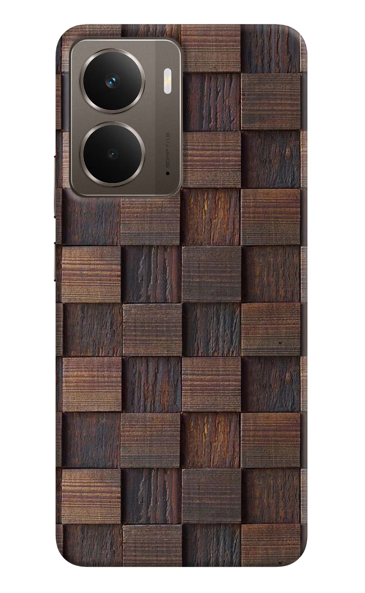 Wooden Cube Design Realme P3 Hard Case Back Cover by Casekaro